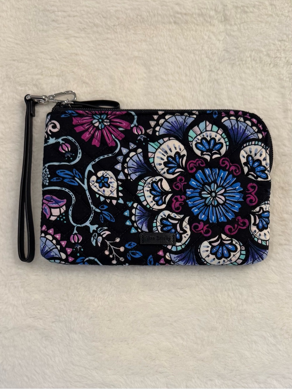 Vera Bradley Iconic Pouch Wristlet Bramble Pattern